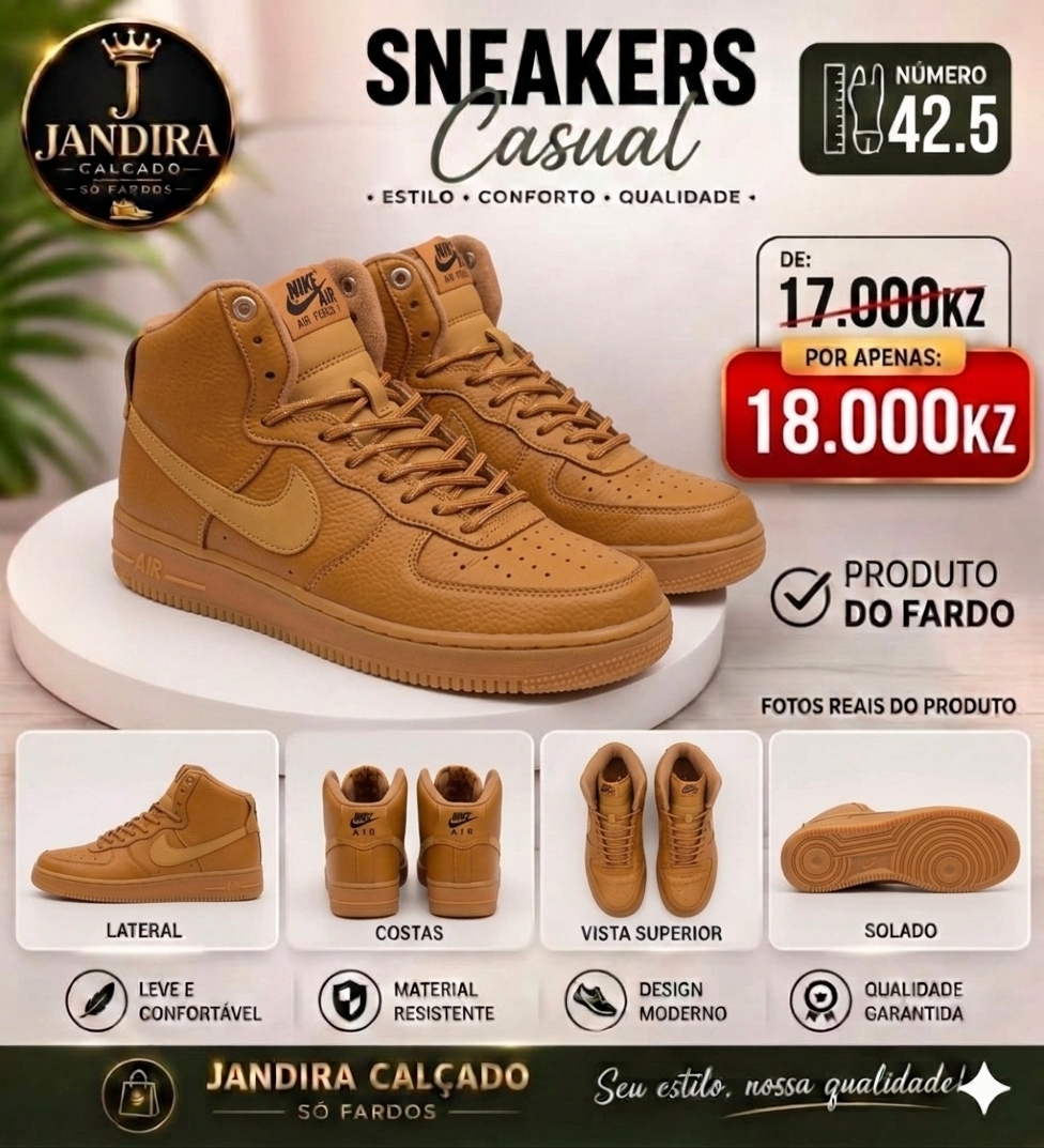 Nike bota cor Castanha produto do fardo